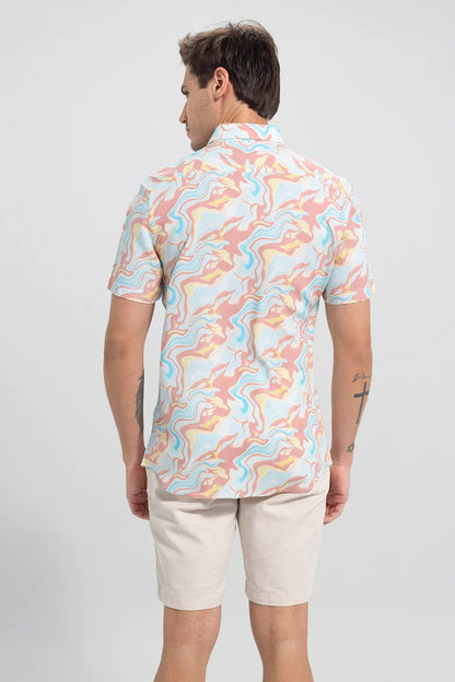 Pastle Printed Casual Men's Shirt