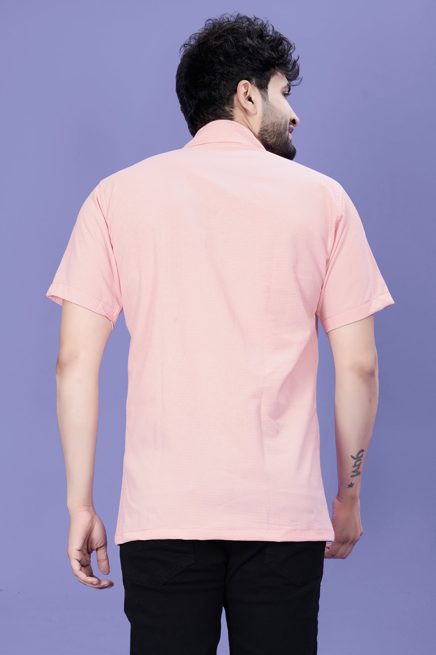 Pink Popcorn Material Men’s Shirt